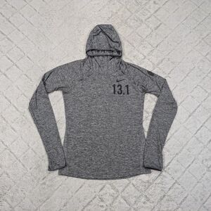 Nike Hoodie Women's S Gray Heather Pullover Dri-Fit Run San Francisco ½ Marathon